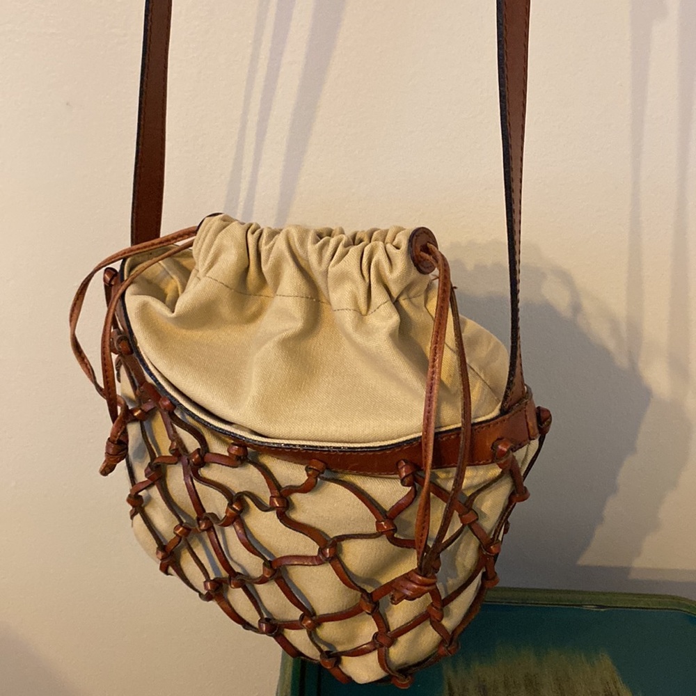 Oasis Shoulder Bag Inspired By a Fishnet Leather